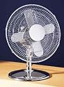 Retro 30cm / 12" Chrome Oscillating and Adjustable Desk Fan
