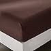 Honeymoon Super Soft Microfiber 4-Piece Bed Sheet Set, Queen, Dark Chocolate