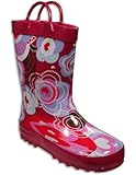 Private Label - Toddler Girls Hearts and Flowers Rainboots, Pink 28866