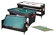 Fat Cat Pockey 7ft Black 3-in-1 Air Hockey, Billiards, and Table Tennis Table