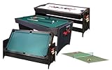 IMAGE OF Fat Cat Pockey 7ft Black 3-in-1 Air Hockey, Billiards, and Table Tennis Table