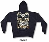 SKULL BONES Face & Ribs Men's Hoodie Sweat Shirt Small thru 4XL