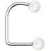14 Gauge Clear Glow in the Dark Lippy Loop Labret