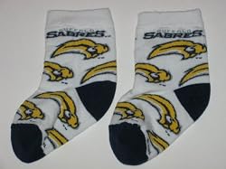 BUFFALO SABRES Team Logo Cotton BABY BOOTIES