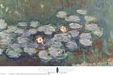 Water Lilies Holidays Art Poster Print by Claude Monet, 36x24