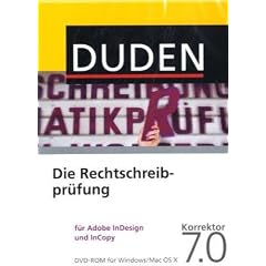 DUDEN Die Rechtschreibpr�fung f. Adobe Indesign u.InCopy, Korrektor 7.0