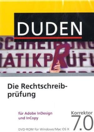 DUDEN Die Rechtschreibprüfung f. Adobe Indesign u.InCopy, Korrektor 7.0