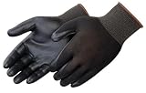 Tillman 1765 Black Nitrile Foam Coating Nylon Shell Large Pkg=12