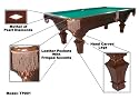 Windsor Solid Maple 8' Pool Table w/ Deluxe Accessory Package