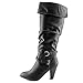 Rampage Ellesandra Round Toe Synthetic Knee High Boot