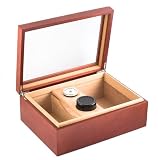 from UKM Gifts Luxury Cigar Box Case Humidor Hygrometer Cedar Wood New