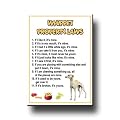 Whippet Property Laws Fridge Magnet No 1