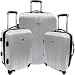 Travelers Choice Luggage Cambridge Three Piece Hardshell Spinner Set, Black, One Size