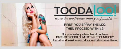 4 Oz. Santa's # 2 Elf Odor Away Toilet Spray, Spray the Loo, Before #2 By Toodaloo, Better Than a Match