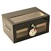 Black Beveled Glass Hi Gloss Windows 120 Cigar Humidor
