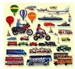 Trucks, Trains & Planes Pre-Cut Feltboard Set