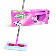 Swiffer - 81273998 - Kit Complet de Nettoyage Rose (Balai + 2 Lingettes)