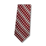 University of Oklahoma Sooners - Necktie w/ Diagonal Text & OU Logos