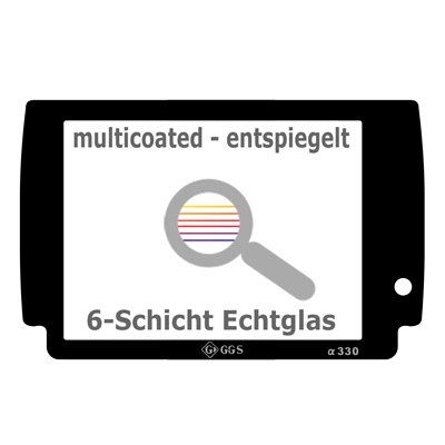 Original Delamax GGS Displayschutz f&uuml;r Sony Alpha A330 und A380 - Der Echtglas Kameradispl Preisvergleich