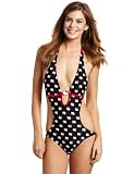 Hello Kitty Womens Kitty Face Print Monokini