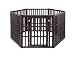 IRIS Plastic Exercise / Containment Pet Pen for Dogs, 6 Panel, Brown