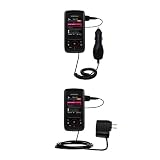 Essential Kit for the Samsung SGH-T729 - includes Car and Wall Charger with Rapid Charge Technology - Gomadic Brand w/ TipExchange Technology