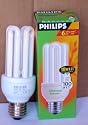 1 x 18 Watt (100 Watt equivalent light output) Philips Low Energy Saver Saving