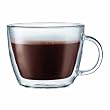 Bodum Bistro Double-Wall Insulated Glass Caf&eacute; Latte Mug, Set of 2
