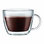 Bodum Bistro Double-Wall Insulated Glass Caf� Latte Mug, Set of 2