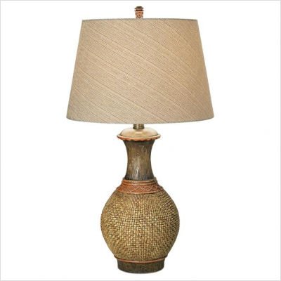 National Geographic Palm Vessel Table Lamp in Roman Bronze