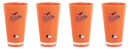 MLB Baltimore Orioles 20-Ounce Insulated Tumbler 4 Pack