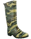Capelli New York Camo Printed Ladies Basic Body Jelly Rain Boot