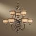 Minka Raffine Aged Patina 9 Light Chandelier 969-243