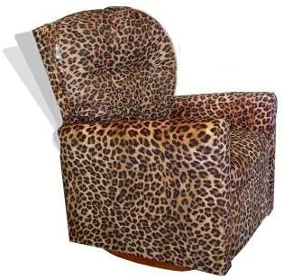 Dozydotes 10893 Contemporary All Cheetah Fabric Rocker Recliner