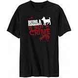 T-Shirt Black  Being A Chihuahuas Is Not A Crime  Dog