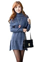 Sexy Wool/Knit Long Sleeves Winter Sweater Jumper/Mini Dress 