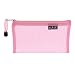 Magideal Transparent Mesh Organiser Bag Portable Travel Storage Pen Pouch Pink RS.200.00