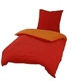 Produkt-Bild: Kinzler 135/200 cm terra Mikrofaser Fleece Wende-Bettw&auml;sche