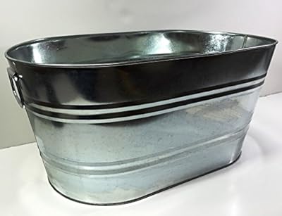 Galvanized Metal Ice Bucket Beverage Beer Drink Party Cooler Bucket15358