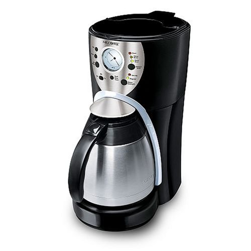 Mr. Coffee ISTX95 programmable 10-cup coffee maker.