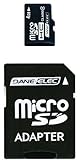 Dane-Elec 4 GB Class 4 microSDHC Flash Memory Card with SD Adapter DA-2IN1- ....