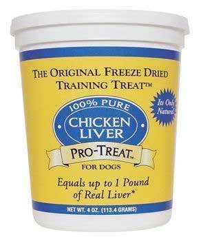 More image Pro - treat Freeze Dried Chicken Liver 4oz (Catalog Category: Dog / Dog Treats)