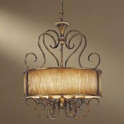 Minka Raffine Aged Patina 6 Light Chandelier 966-243