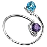 Handcrafted Tanaqua Austrian Crystal Sterling Silver Toe Ring MADE WITH SWAROVSKI ELEMENTS