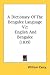 A Dictionary Of The Bengalee Language V2: English And Bengalee (1839)