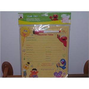 Gund Sesame Street Babysitter Notes Magnetic Wipe-Off Board by 