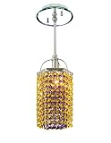 Pecaso Lighting 8122-S LT-BV-ST Cubix Pendant with Strass Swarovski Crystal