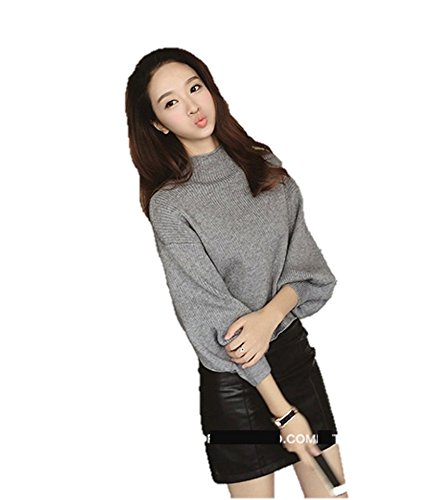 HoneyTrip(ハニートリップ) 春 ゆるかわ ニット セーター レディース ケーブル編み タートルネック ハイネック