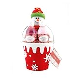 Bain D'Esprit Christmas Holiday Cranberry Spa Set with Snowman