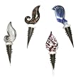 Vintage Royal Handcrafted Art Glass Wine Bottle Stopper, Assorted Colors